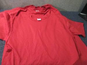 4 Mens Large Red Tshirts Preshrunk...