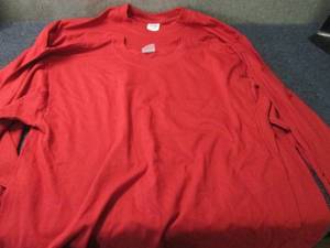 2 Mens Large Red Long Sleeve Tshirt...