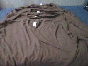 5- XXL Mens Long Sleeved Henley Shi...