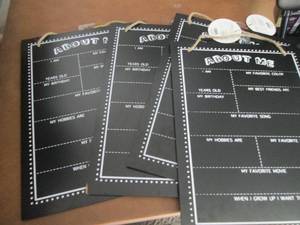 4  About Me  Reversible ChalkBoar...