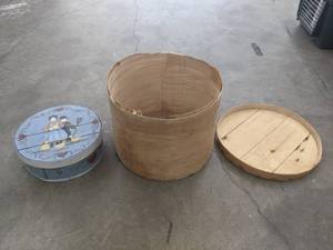 Large Wooden Containers with Lids