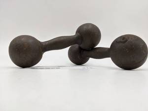 Vintage Cast Iron Barbells
