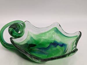 Vintage Murano Glass Cornucopia Bowl