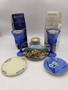 Rare Vintage Collectible China and Crystal-Martha Washington Goblets, Knowles Sound of Music Plate, Fukagawa Seiji , and Silesia Chinaa