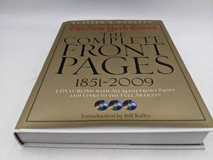 New York TimesThe Complete Front Pages 1851-2009 Updated Edition Hardcover Book