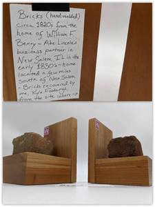 Antique 1820 Extremely Rare Bookends From The Home of Abraham Lincolns Business Partner