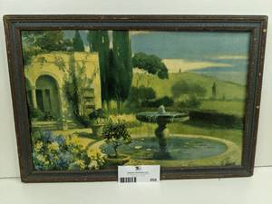 2 Vintage Custom Framed Landscape Paintings