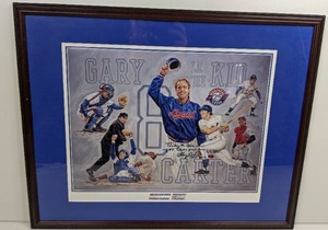 Rare Vintage Autographed Gary Le Kid Carted Poster