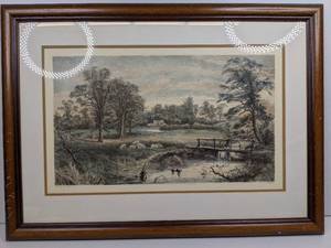 Vintage Custom Framed Landscape Print