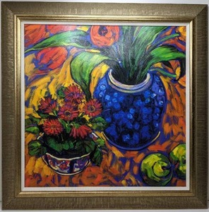 Beautiful Acrylic Painting for the Dining Room Signed by Artist