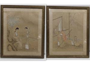 2 Custom Framed Japanese Prints and Two Frames
