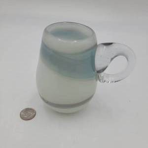 Vintage 1976 Kollav Hand-Blown Glass Mug