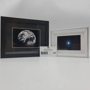 Original framed and matted photos from Taken by the crew of Apollo 8 & Apollo 17