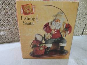 lot 19 image: (CS) Fishing Santa Figure...