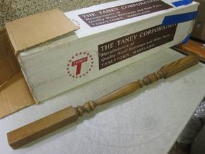 lot 21 image: (RMDR) Box of 14 Wood Railing Spind...