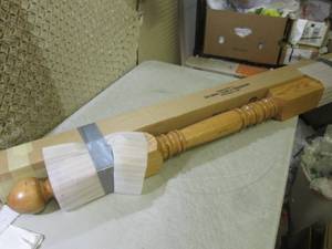 lot 22 image: (RMDR) 2 Wood Railing Posts 58...