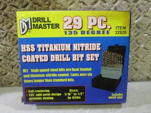 lot 29 image: (EC1) 29pc Drill Bit Set...
