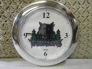 lot 48 image: (FS) Timberwolves 11 Wall Clock...