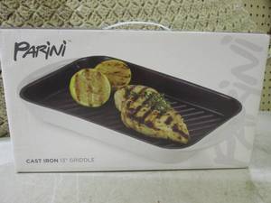 lot 50 image: (CS) Parini Cast Iron 13 Griddle...