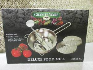 lot 68 image: (EW6) Granite-Ware Deluxe Food Mill...