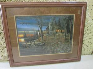 lot 89 image: (BSB) Framed Jim Hansel Print 22 x...