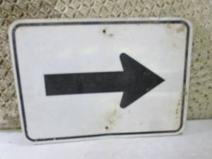 lot 90 image: (EC1) Metal Reflective Arrow Street...