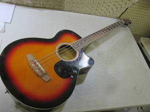 lot 101 image: (CAC) AcousticElectric Bass Guitar...