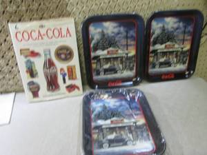lot 204 image: (F-0) Coca-Cola Book and 3 Coca-Col...