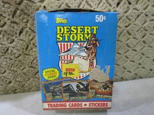 lot 236 image: (C-4) Topps Desert Storm Trading Ca...