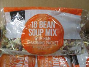 lot 254 image: (C-3) Case 12 Bags 16 Bean Soup Mix...