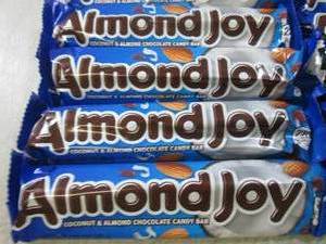 lot 279 image: (B-2) 18 Almond Joy Candy Bars Best...
