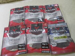 lot 293 image: (B-1) 6 Bags Jack Links Jerky Past ...
