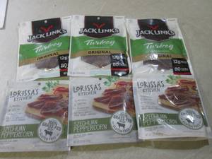 lot 294 image: (B-1) 6 Bags Assorted Jerky Past Da...