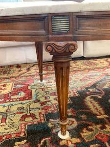 Marble Top Oval Antique Table