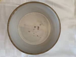 Antique Pottery Bowl with WOLVERINE SPICE CO.