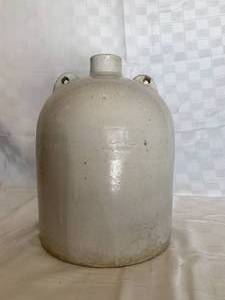 Light Gray Primitive Pottery Jug