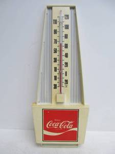 lot 54 image: Vintage 18 COCA COLA Advertising Soda Thermometer