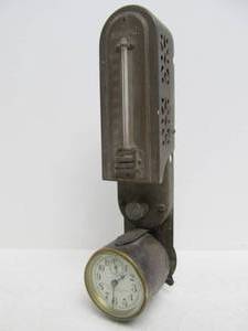 lot 55 image: Antique Minneapolis Heat Regulator Company Thermostat Clock