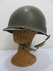 lot 109 image: Orig WW2 Era Military Helmet