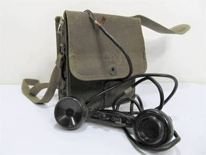 lot 110 image: Original WW2 Military Field Telephone