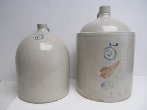 lot 188 image: 2 Vintage RED WING etc Stoneware Jugs