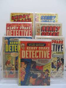 lot 222 image: Lot of Golden Age 1940s Kerry Drake Detective Comic Books