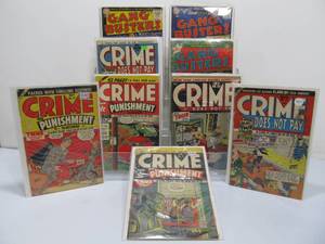 lot 223 image: Lot of Early 1950s Golden Age CrimePoliceDetective Comic Books