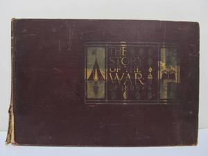lot 241 image: Large Antique Illustrated History of Spanish American War Book #1