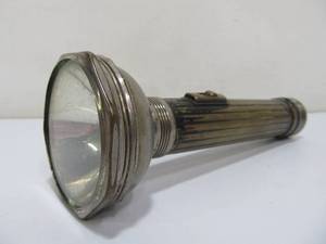 lot 251 image: Antique Brass SOL-RAY Flashlight