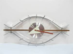 lot 277 image: Mid Century Modern Style George Nelson Design Eye Clock