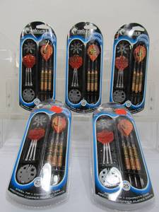 lot 289 image: 5 Brand New Sets of Steel Tip Copper Darts