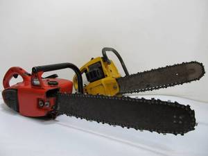 lot 309 image: 2 Vintage Chainsaws - Homelite & Sears