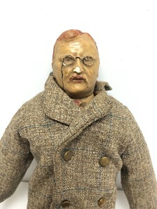 lot 10 image: Original Early 1900s TEDDY ROOSEVELT Doll Toy
