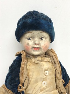 lot 13 image: Early Antique 1800s Boy Doll